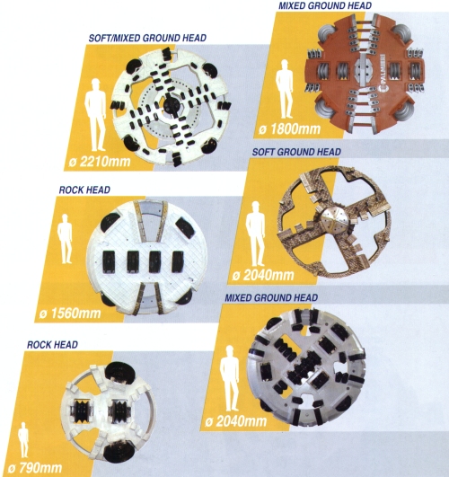 CUTTING HEADS FOR MICROTUNNELING